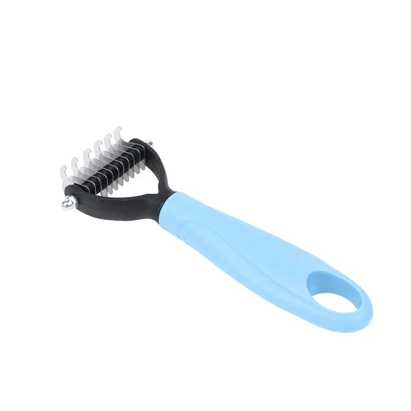 2-Sided Deshedding & Dematting Brush – Easy-Grip Grooming Tool