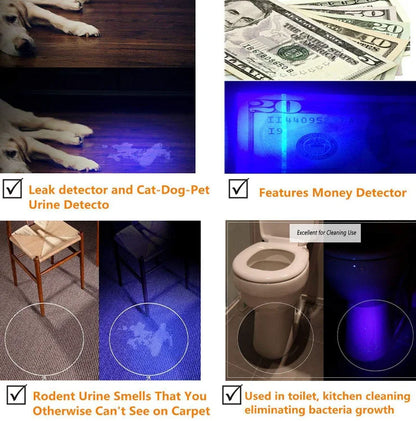UV Blacklight Flashlight – Pet Urine & Stain Detector