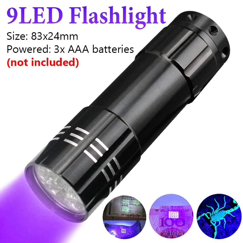 UV Blacklight Flashlight – Pet Urine & Stain Detector