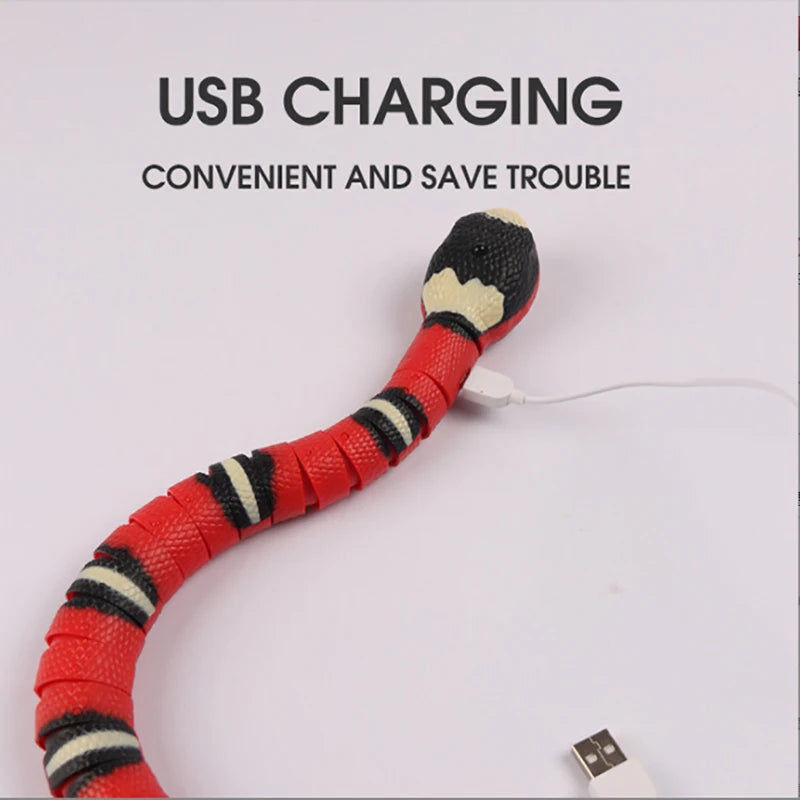 Interactive Snake Cat Toy – USB Rechargeable Motion Teaser
