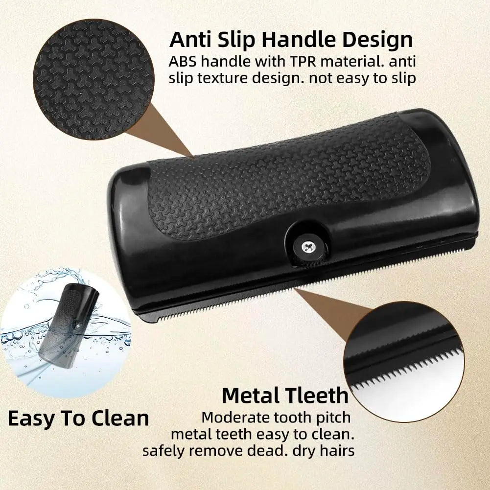 Professional Deshedding Brush – Fur & Knot Remover for Dogs, Cats & Horses