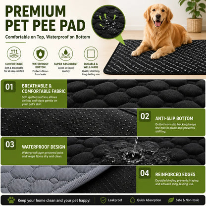 Reusable Waterproof Pee Pad – Washable Training Mat for Dogs & Cats