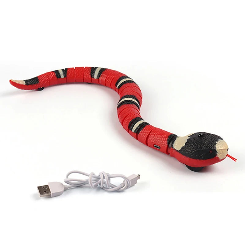 Interactive Snake Cat Toy – USB Rechargeable Motion Teaser
