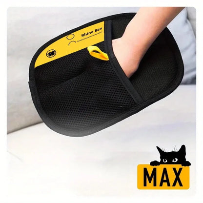 Pet Grooming Gloves (2-Pack) – Gentle Deshedding Mitts for Cats & Dogs