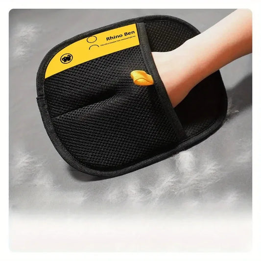 Pet Grooming Gloves (2-Pack) – Gentle Deshedding Mitts for Cats & Dogs