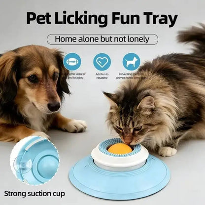 Slow Feeder Lick Mat Tray – Enrichment Bowl for Dogs & Cats