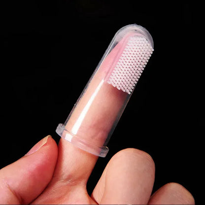 Silicone Finger Toothbrush for Dogs & Cats - Soft Pet Teeth Cleaning Brush (Multi-Pack)