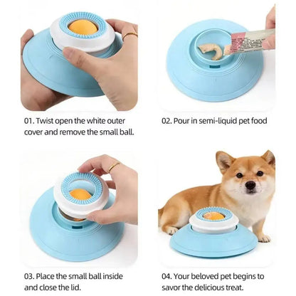 Slow Feeder Lick Mat Tray – Enrichment Bowl for Dogs & Cats