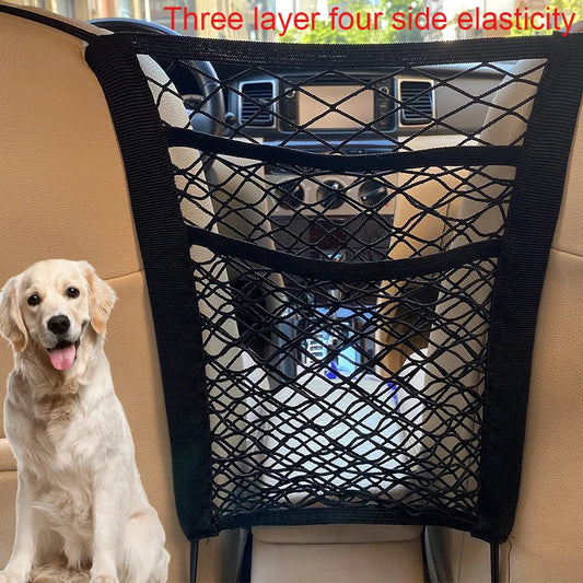 Dog Car Barrier – Automatic Mesh Backseat Safety Guard
