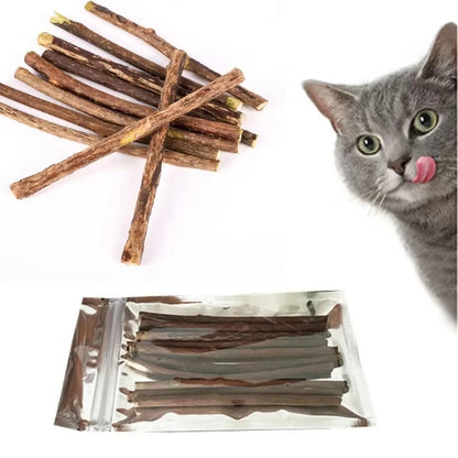 Natural Silvervine Catnip Chew Sticks (20-Pack) – Dental Care & Play
